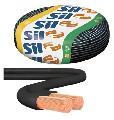 Cordao Flex Paralelo Sil 300 V 2X1,50 Preto