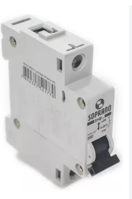 Disjuntor Din Mono 1P 10A Soprano